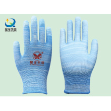 Doublure en polyester à 13 épaisseurs avec gants de sécurité en caoutchouc PU